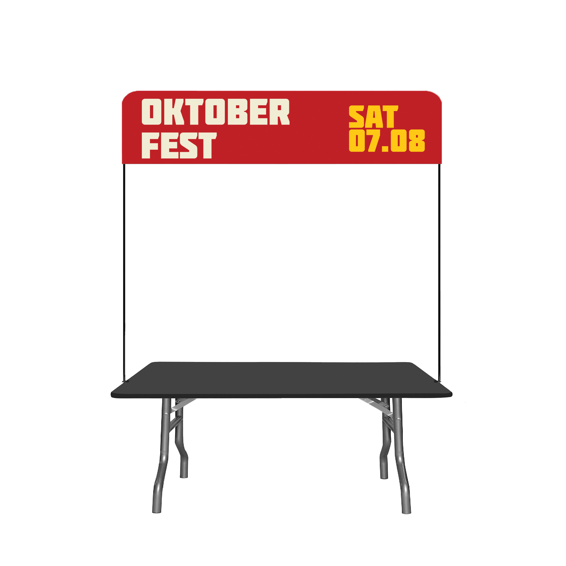 6’ Table Top Hardware & Small Banner Kit
