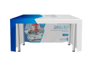 6′ Customized Open Back Fitted Table Cover