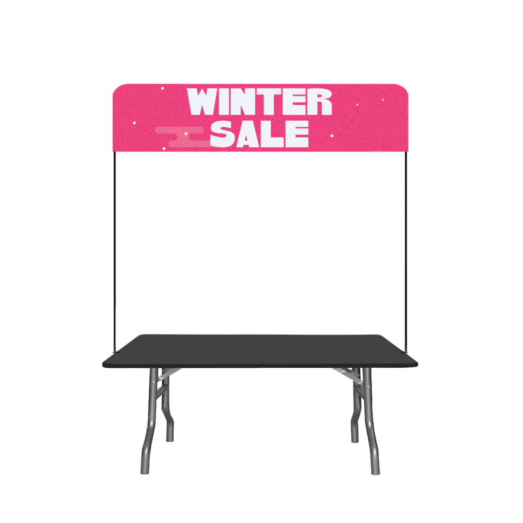 8' Table Top hardware & Small Banner Kit