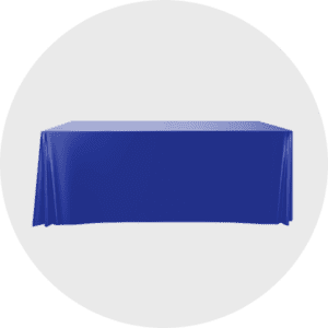 8′ Blank Solid Color Polyester Table Cover